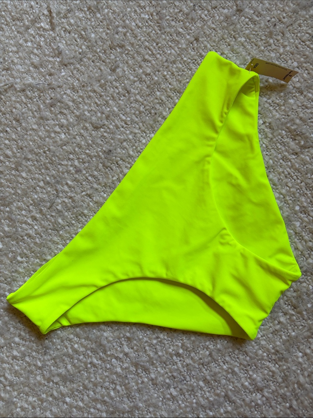 ☀️ NWT VICTORIAS SECRET WOMENS SIZE SMALL NEON YELLOW HIPSTER BIKINI BOTTOM